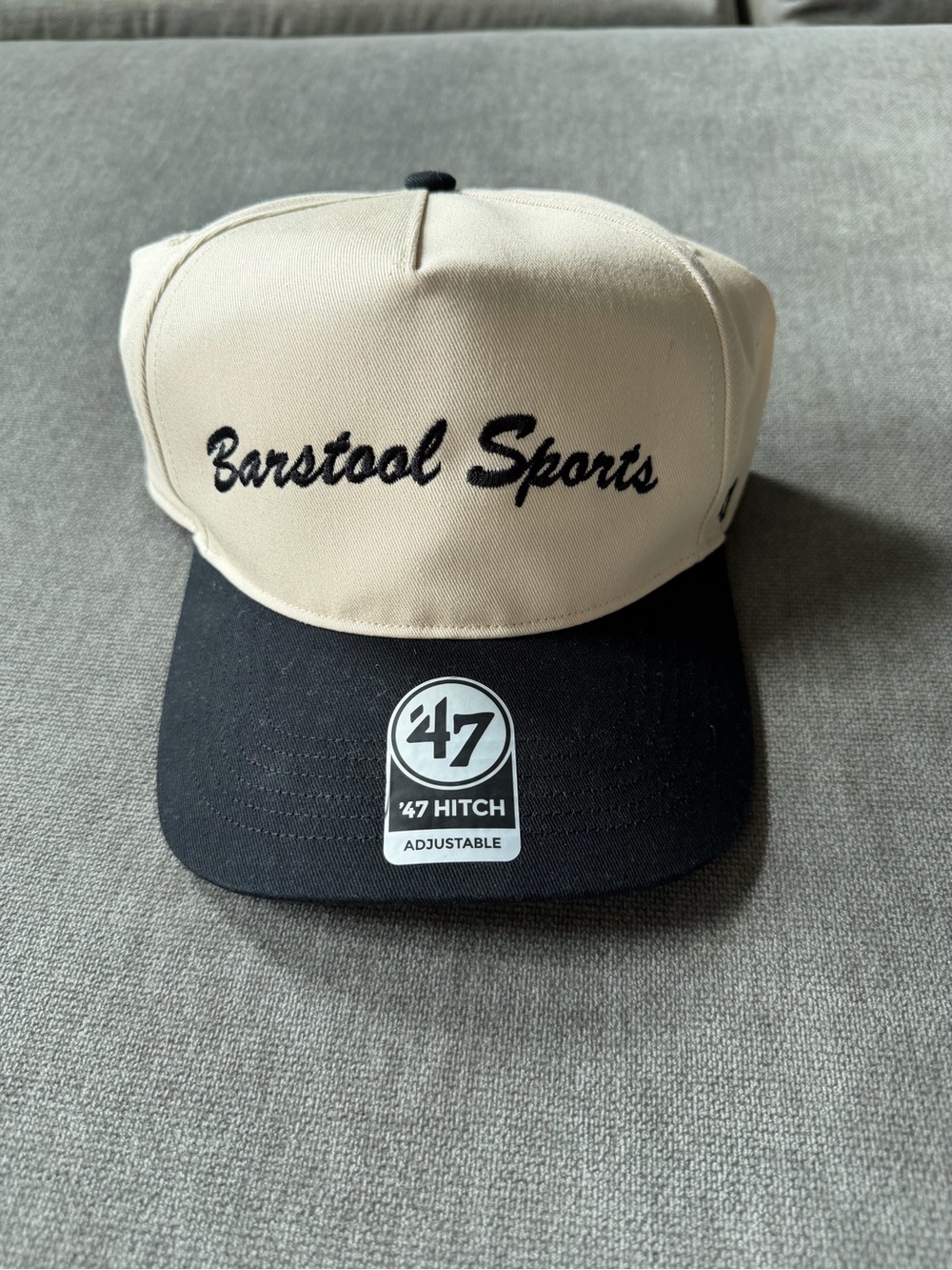 Barstool Sports SnapBack Hat ‘47 Cream Black